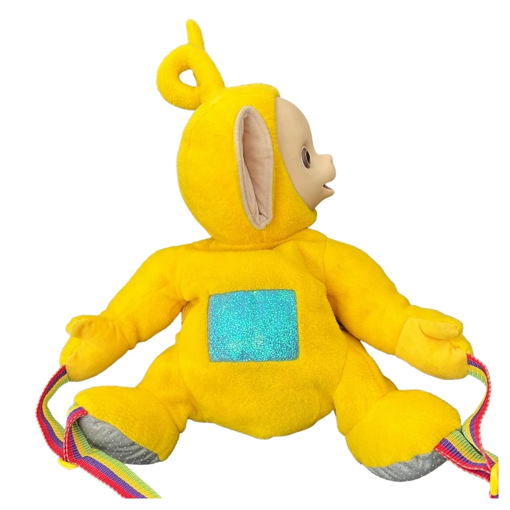 Vintage 1996 Teletubbies Laa Laa Plush Y2K Backpack - Picture 2 of 16